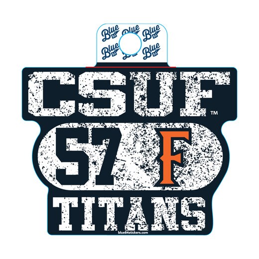 CSUF 57 Titans Vintage Decal